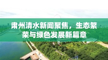 肅州清水新聞聚焦，生態(tài)繁榮與綠色發(fā)展新篇章